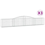 Vidaxl Schans Cesti 3 a volta 400x30x60 80 cm