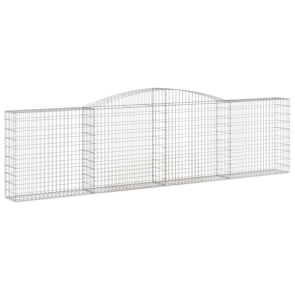 VidaXL Schans baskets 2 ST vaulted 400x30x100 120 cm iron