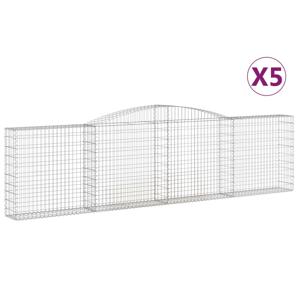 Vidaxl Schans Körbe 5 ST Gewölbe 400x30x100 120 cm Eisen