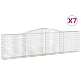 VidaXL Schans baskets 7 st vaulted 400x30x100 120 cm iron