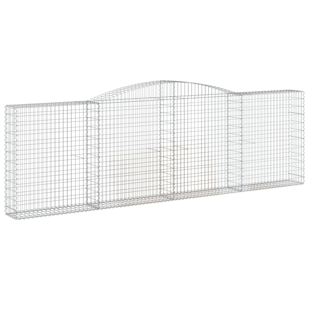 VidaXL Schans baskets 4 st vaulted 400x30x120 140 cm iron