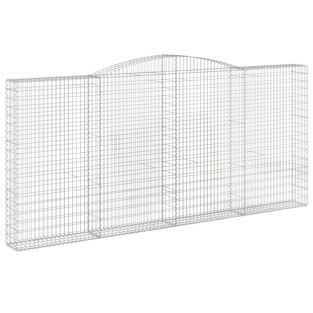 VidaXL Schans baskets 2 ST vaulted 400x30x180 200 cm iron