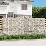 Vidaxl Schans Pankets 3 ST Vaulté 400x30x180 200 cm fer