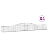 VidaXL Schans baskets 4 st vaulted 400x50x40 60 cm iron