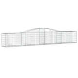 Vidaxl Schans baskets 5 st vaulted 400x50x60 80 cm galvanized iron