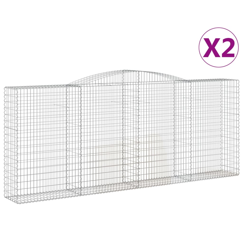 Vidaxl Schans Cesti 2 a volta 400x50x160 da 180 cm