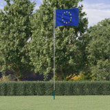 Flag vidaxl avec drapeau Europe 6,23 m en aluminium