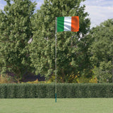 Bandera Vidaxl con Flagpole Irlanda 5.55 m de aluminio