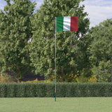 Zastava Vidaxl z aluminijem FlagPole Italy 5,55 M