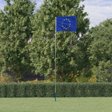 Vidaxl Flag med Flagpole Europe 5.55 M aluminium