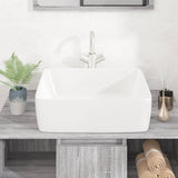 Vidaxl Washbasin 48x37x13 Obdélníková keramická bílá