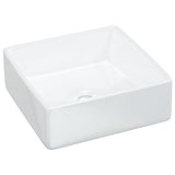 Vidaxl Washbasin 37x37x13 cm čtvercová keramická bílá