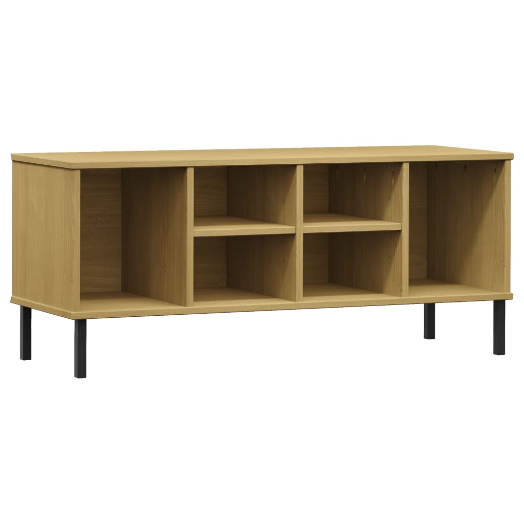 Vidaxl -Schuhregal mit Metallbeinen Oslo 106x35x45cm Pine Braun