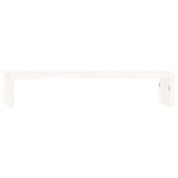 Vidaxl Monitor står 50x27x10 cm Solid Pine White