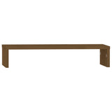 Vidaxl Monitor Stand 50x27x10 cm Miele di pino solido marrone