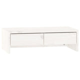 Vidaxl Monitor står 50x27x15 cm Solid Pine White