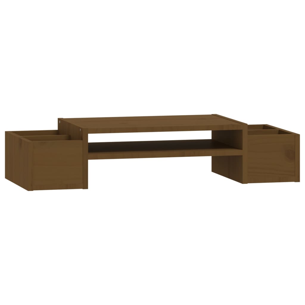 Vidaxl Monitor stands 70x27.5x15 cm Solid pine honey brown