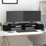 VidaXL monitor standard 100x27.5x15 cm solid pine wood black