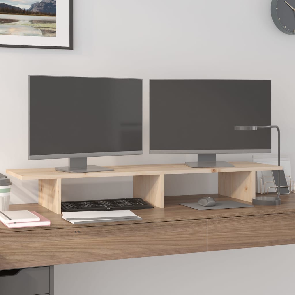 VidaXL monitor standard 100x27x15 cm solid pine