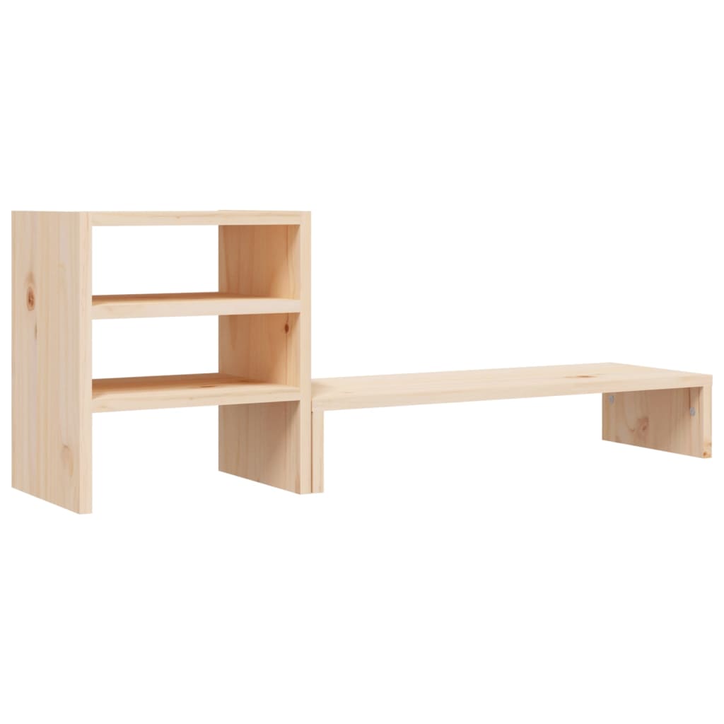 VidaXL monitor stand 81x20x30 cm Solid pine