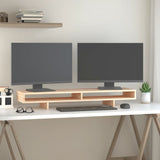 Vidaxl Monitor Standard 100x27x14 cm Solid Pine