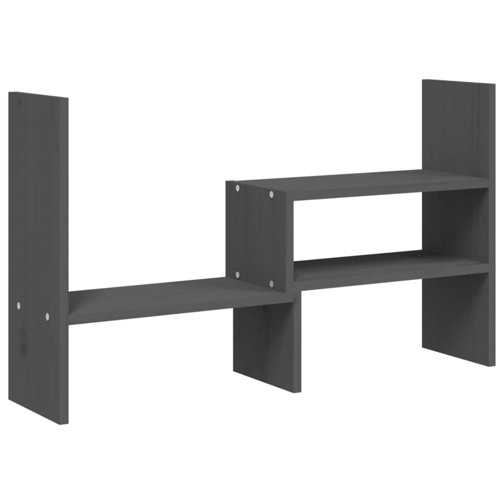 Vidaxl Monitor Stand (39-72) x17x43 cm Solid furugrå