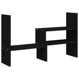 Vidaxl Monitor Stand (39-72) x17x43 cm Solid Pine Black