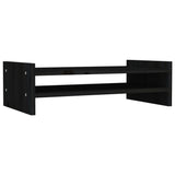 VidaXL Monitor stands 50x27x15 cm Solid pine black