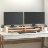 Vidaxl Monitor Standard 100x27x15 cm Solid Pine