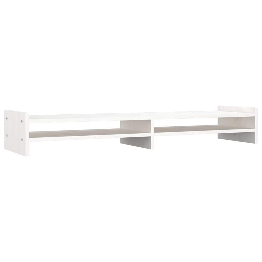 Vidaxl Monitor standard 100x27x15 cm Pine solide blanc