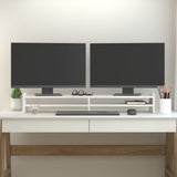 Vidaxl Monitor standard 100x27x15 cm Pine solide blanc