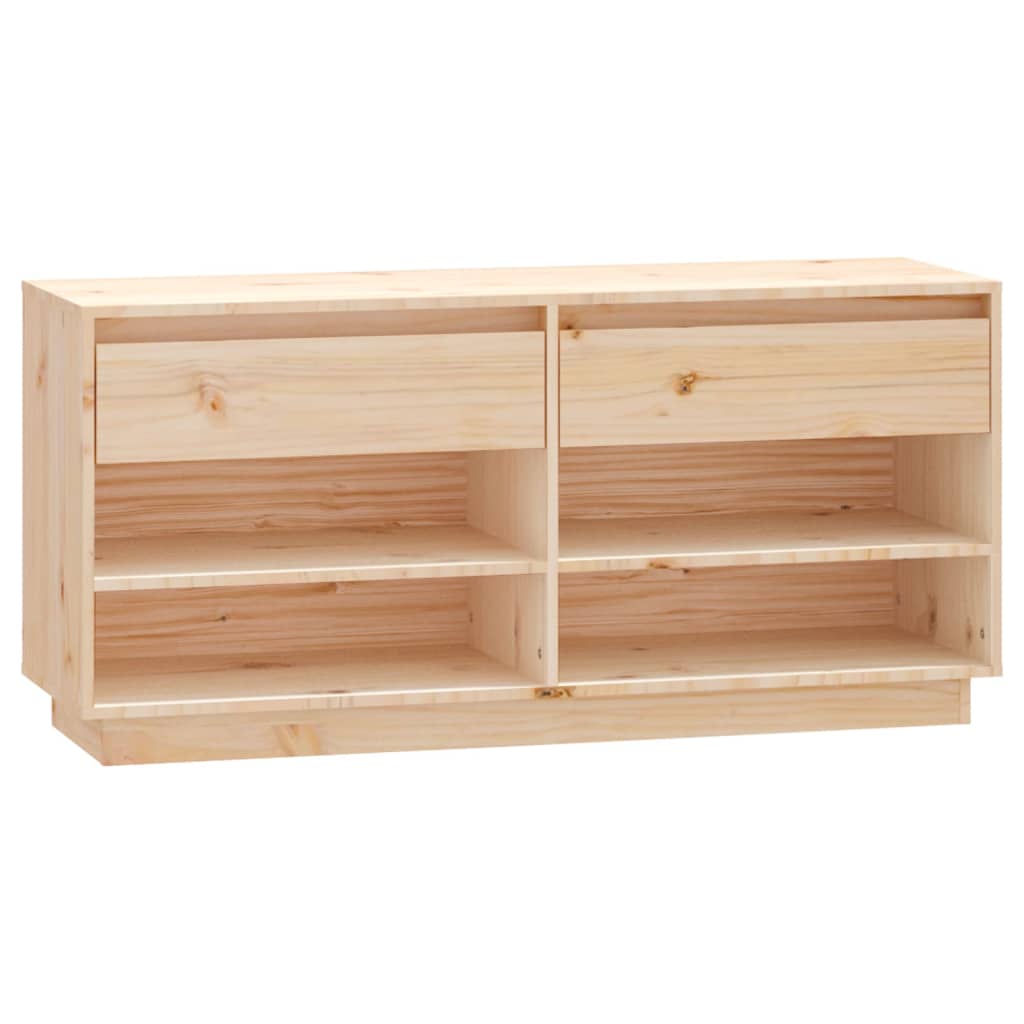 VidaXL shoe cabinet 110x34x52 cm solid pine