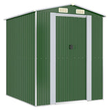 Vidaxl Garden Shed 192x191x223 cm galvaniseret stålgrøn