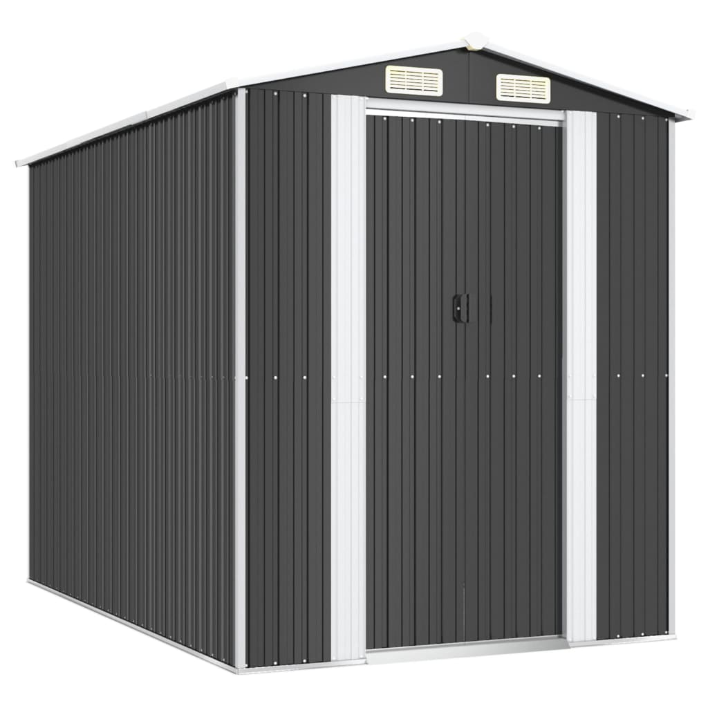 Vidaxl Garden Shed 192x274x223 cm galvaniseret stål antracit -farvet