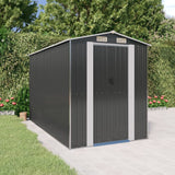 Vidaxl Garden Shed 192x357x223 cm galvaniseret stål antracit -farvet