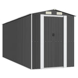 Vidaxl Garden Shed 192x523x223 cm galvaniseret stål antracit -farvet