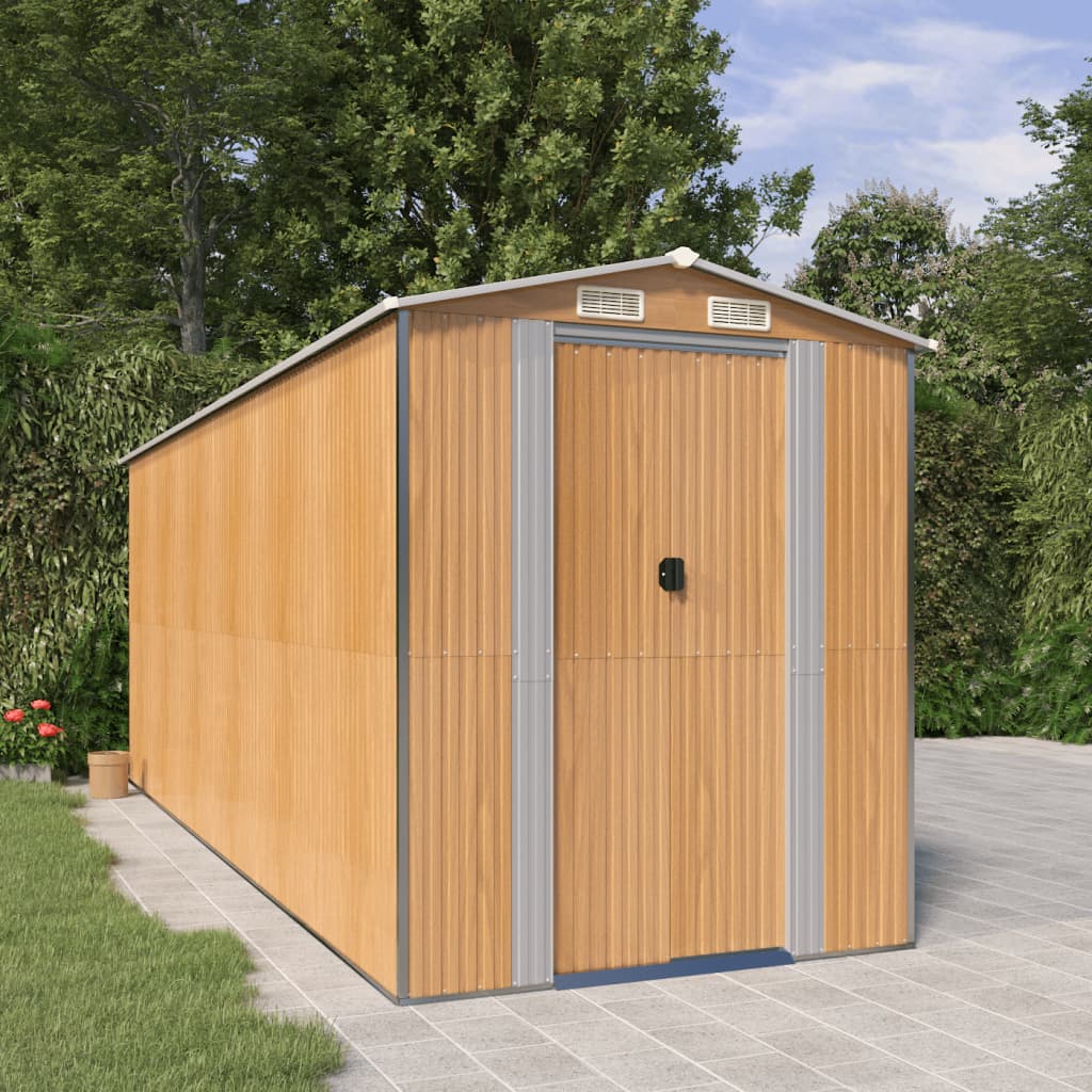 SHED JARDINE VIDAXL 192X523X223 CM GALVANISÉ ACI