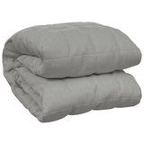 VIDAXL Coperta debole 138x200 cm 6 kg di tessuto grigio