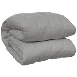 VIDAXL Coperta debole 155x220 cm 7 kg di tessuto grigio