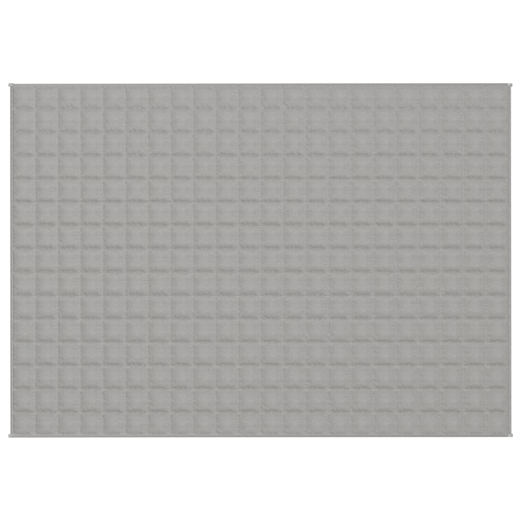 VIDAXL Coperta debole 155x220 cm 7 kg di tessuto grigio