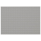 VIDAXL Coperta debole 155x220 cm 7 kg di tessuto grigio