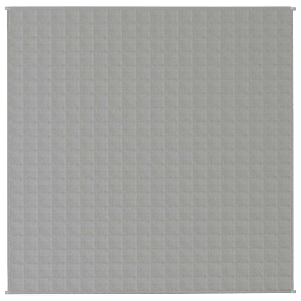 VIDAXL Coperta debole 200x200 cm 13 kg di tessuto grigio