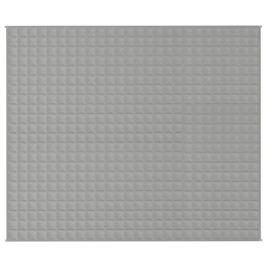 VIDAXL Coperta debole 220x260 cm 15 kg di tessuto grigio