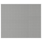 VIDAXL Coperta debole 220x260 cm 15 kg di tessuto grigio