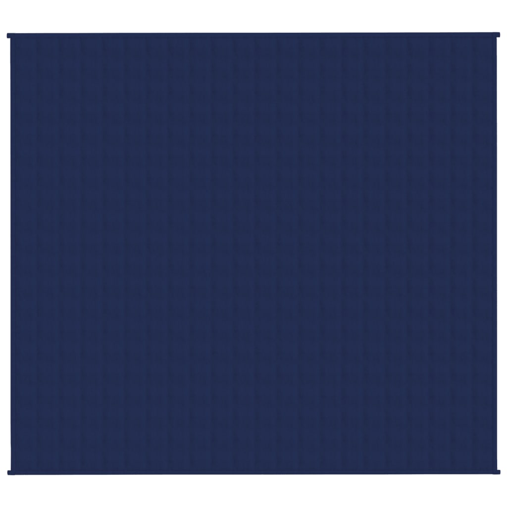 VidaXL Verzwaringsdeken 200x225 cm 9 kg stof blauw