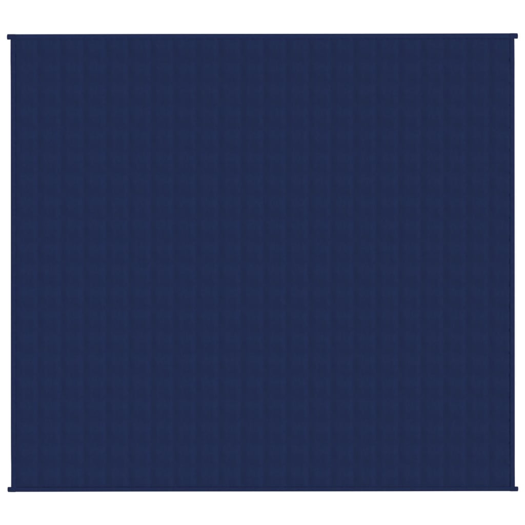 VidaXL Verzwaringsdeken 200x225 cm 13 kg stof blauw