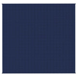 VidaXL Verzwaringsdeken 220x235 cm 11 kg stof blauw