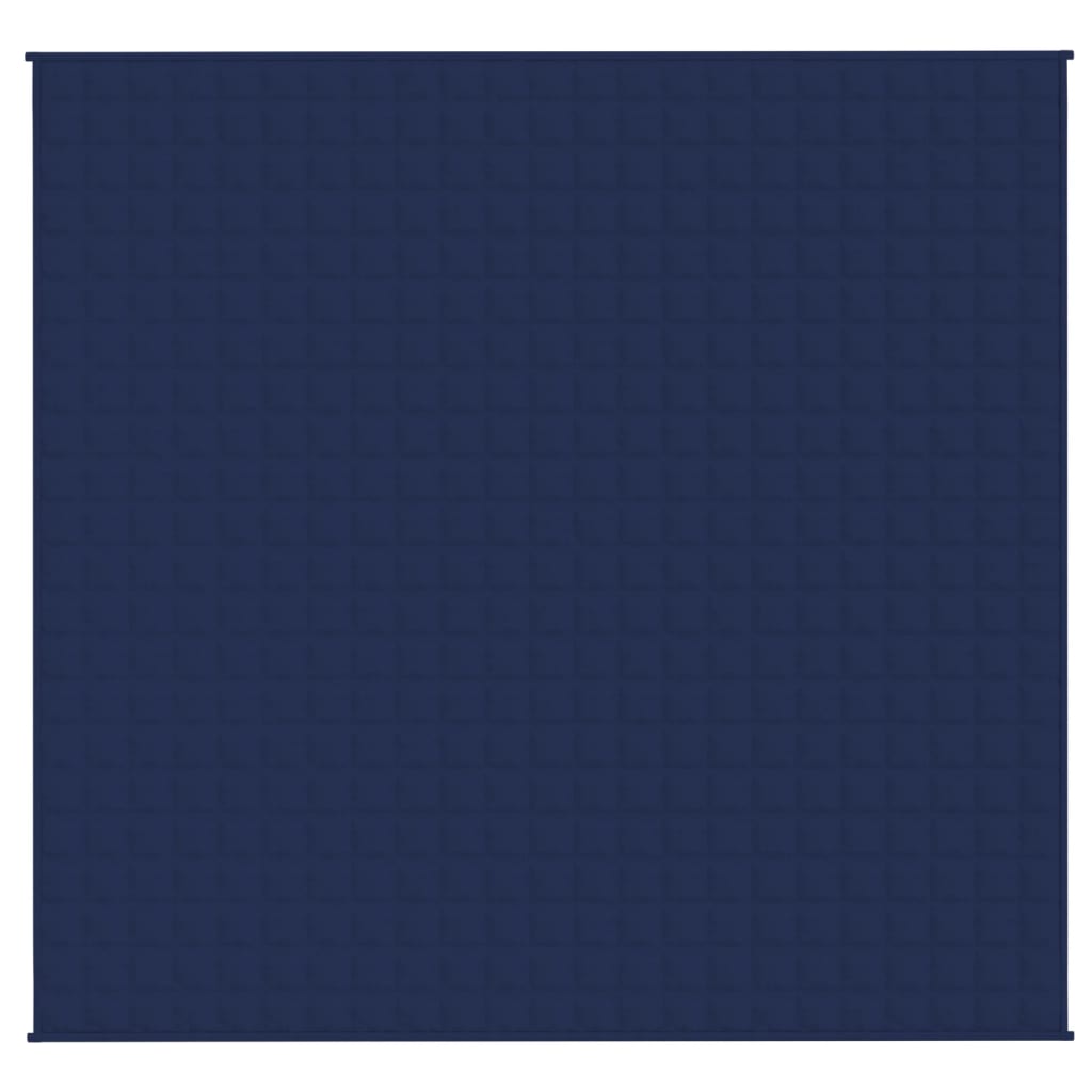 VidaXL Verzwaringsdeken 220x235 cm 15 kg stof blauw