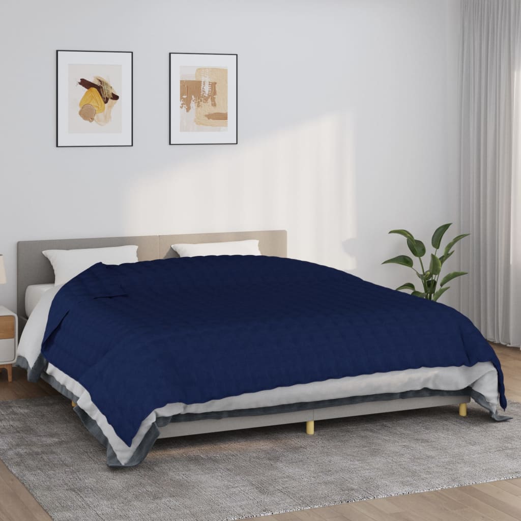 VidaXL Weakage blanket 235x290 cm 11 kg of fabric blue