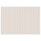 Vidaxl Svage tæppe 155x220 cm 7 kg stof Lys creme -farvet